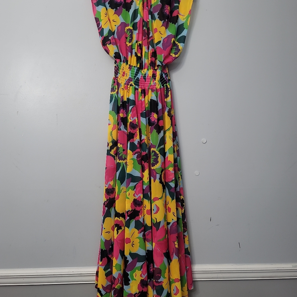 Kate Spade New York Orchid Bloom Maxi Cover  Up Maxi Dress - Picture 8 of 15